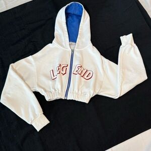 Adika Cropped Hoodie. Size XS